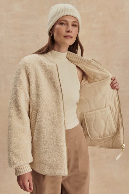 Varley Serina Reversible Quilt Jacket - Sandshell