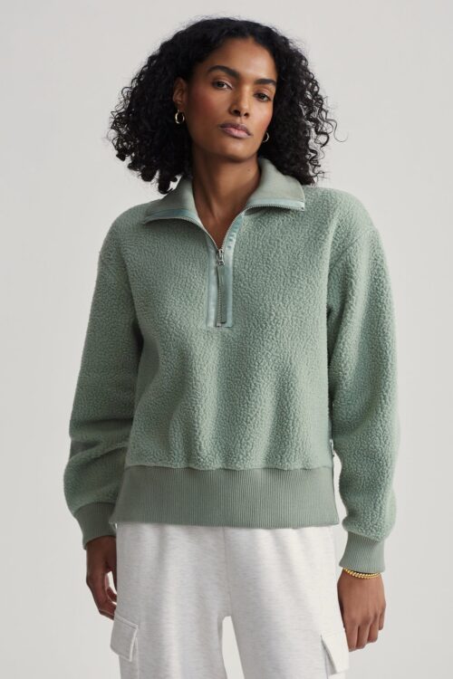 Varley Roselle Half Zip Fleece - Lily Pad