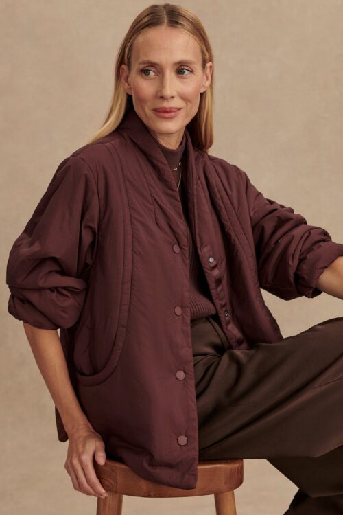 Varley Tilley Light Padded Jacket - Decadent Chocolate