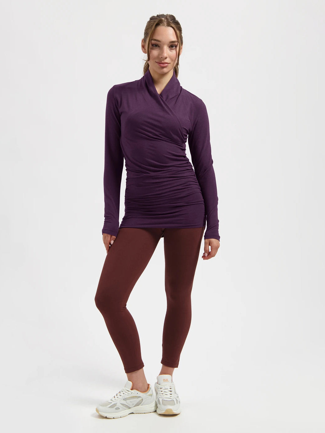 Urban Goddess Good Karma Long Sleeve Yoga Top - Bloom - Image 4
