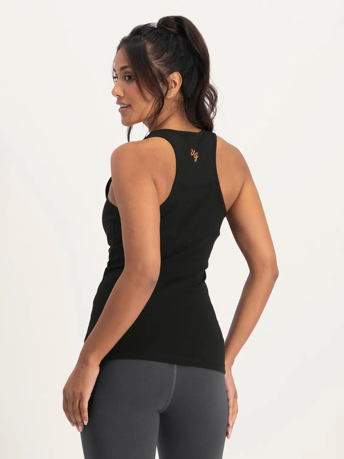 Urban Goddess OM Core Yoga Tank - Onyx Black - Image 2