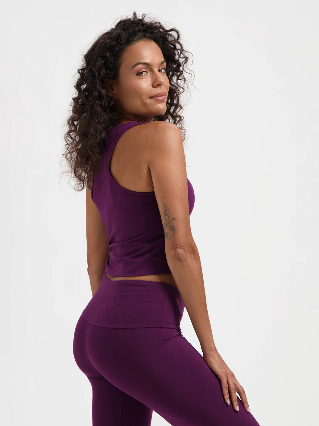 Urban Goddess Sati Crop Yoga Tank - Bloom - Image 3